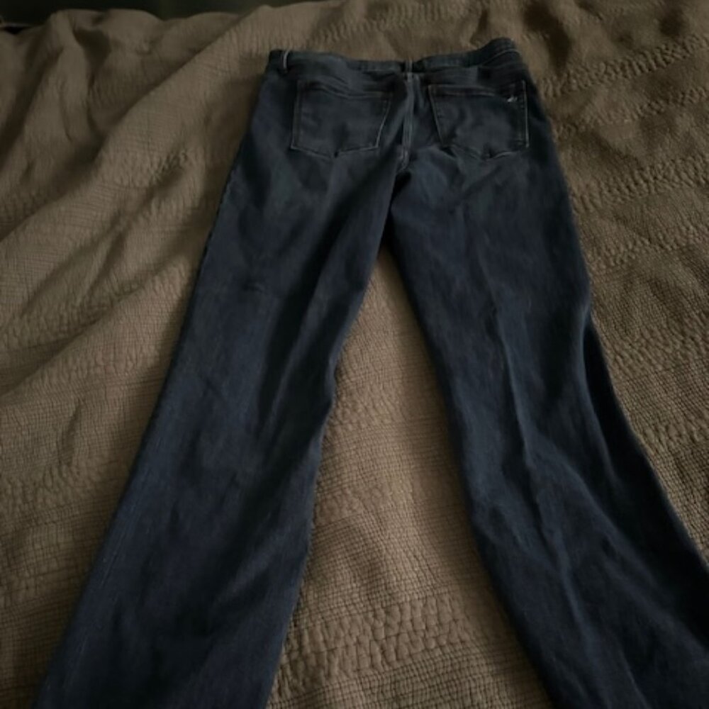 Sam Edleman Dark color flare leg jeans, with stretch, size 31